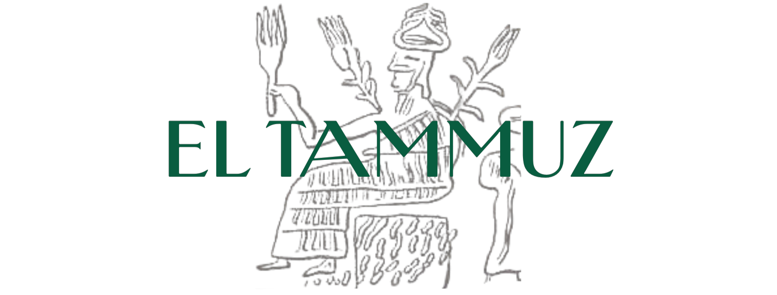 Logo with stylized figure and 'EL TAMMUZ' text